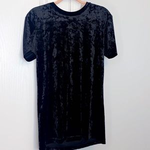 Black velvet dress/shirt